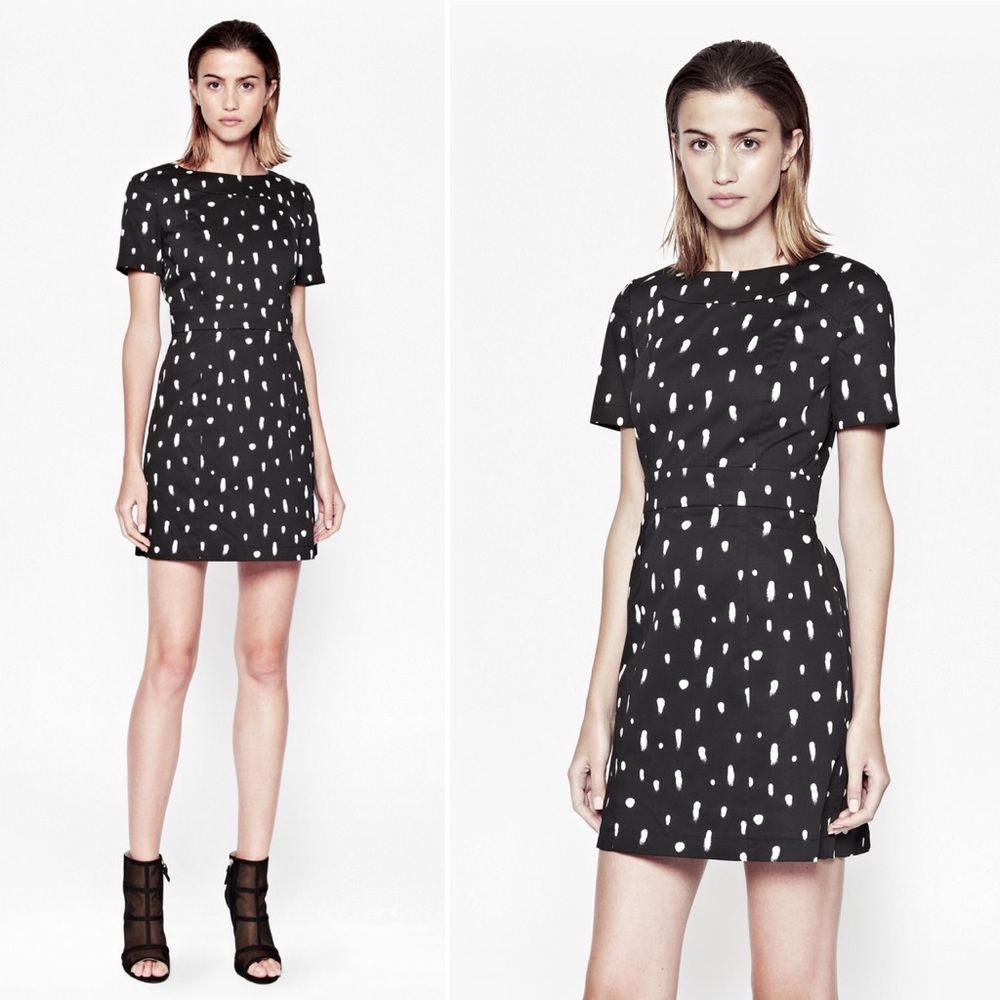 French Connection Polka Dot Splatter Dress 4